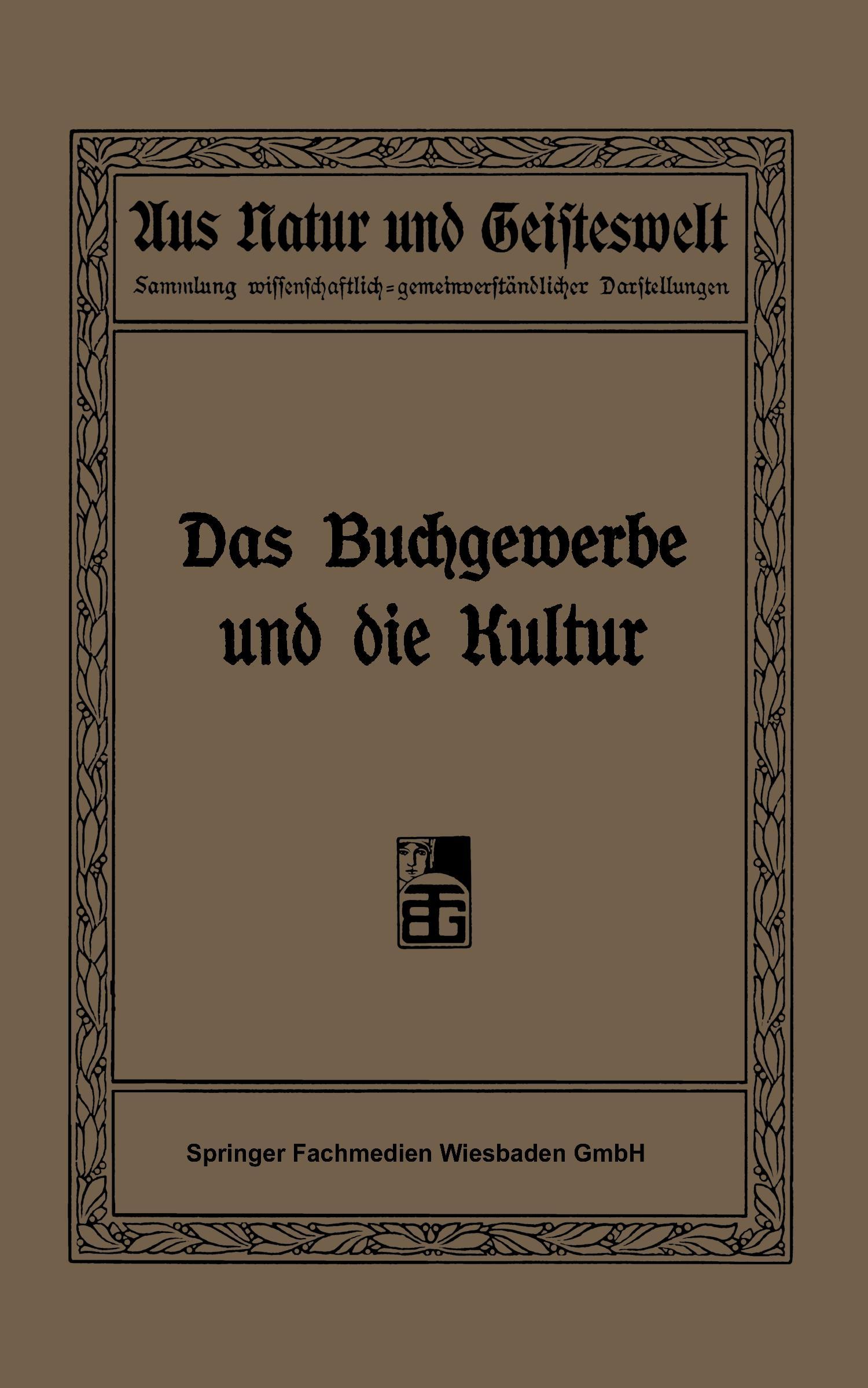 Das Buchgewerbe und die Kultur