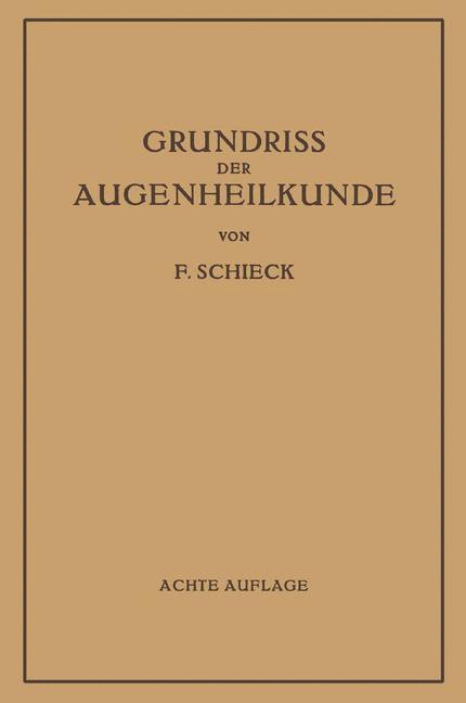 Grundriss der Augenheilkunde für Studierende