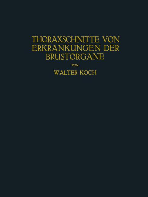 Thoraxschnitte von Erkrankungen der Brustorgane