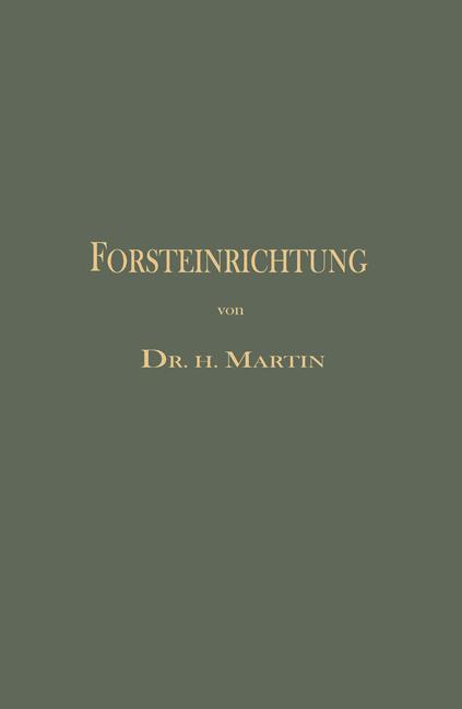 Die Forsteinrichtung