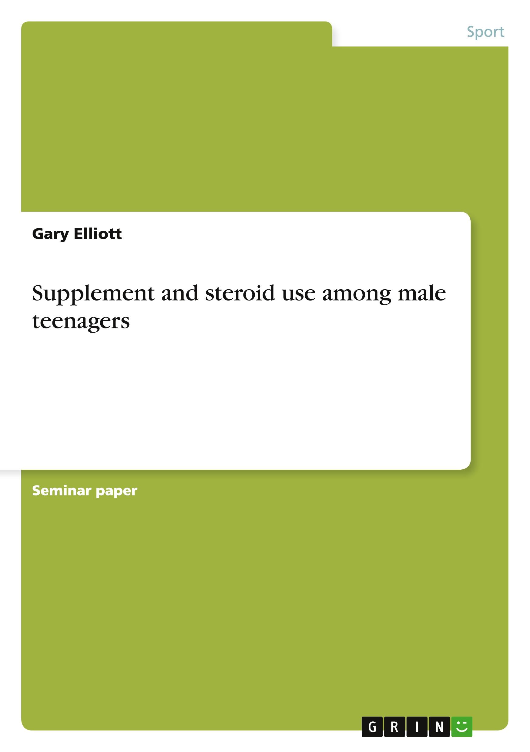 Supplement and steroid use among male teenagers