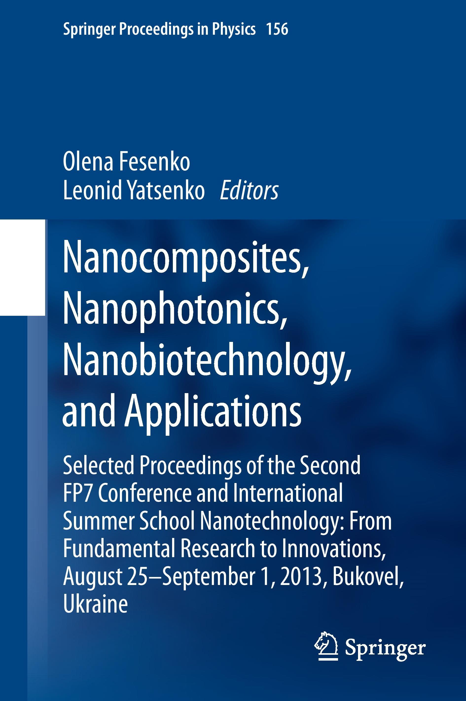 Nanocomposites, Nanophotonics, Nanobiotechnology, and Applications