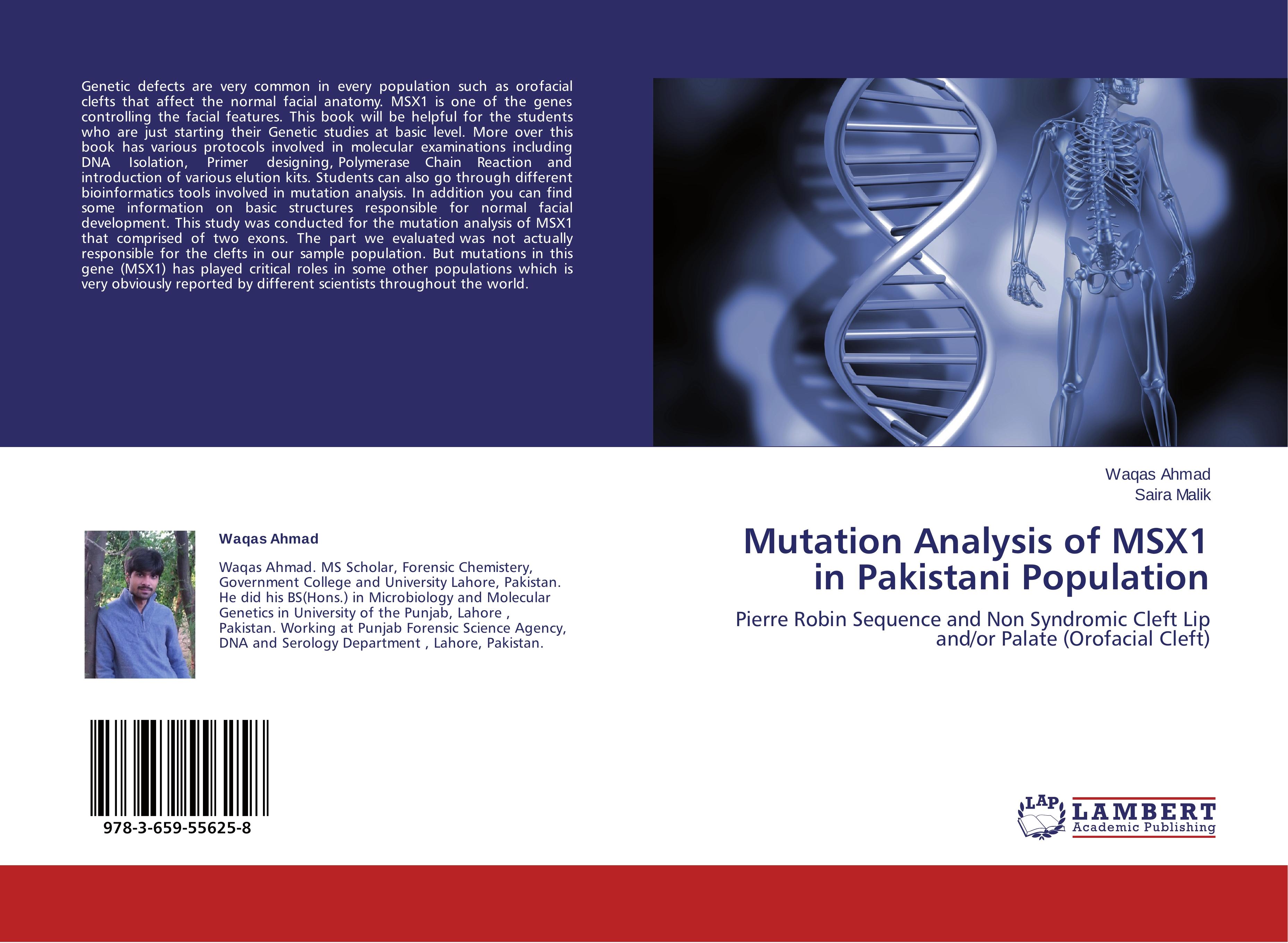 Mutation Analysis of MSX1 in Pakistani Population