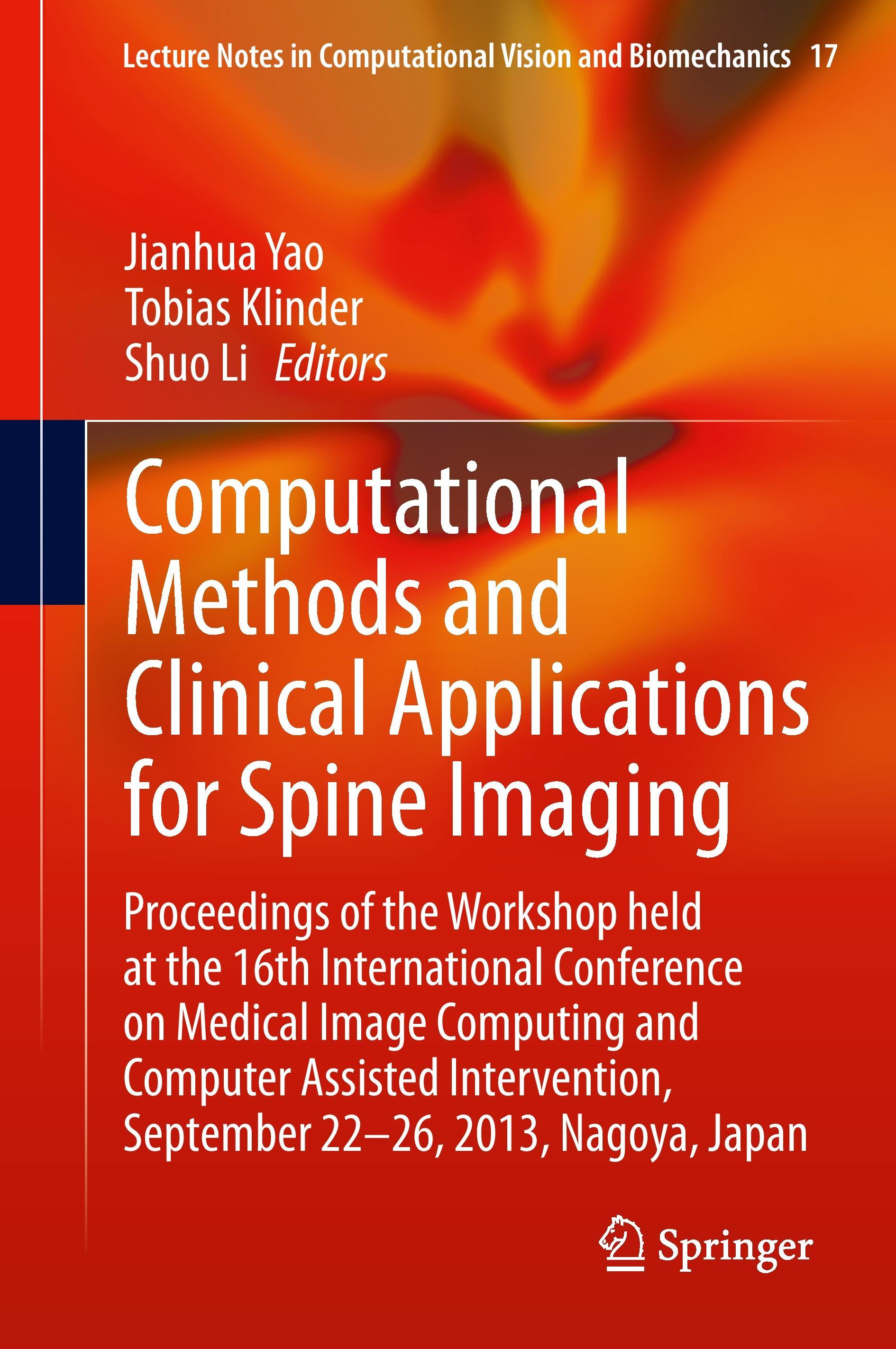 Computational Methods and Clinical Applications for Spine Imaging