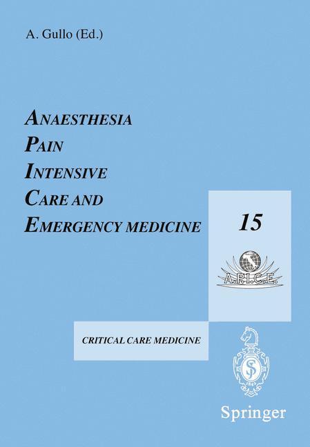 Anaesthesia, Pain, Intensive Care and Emergency Medicine ¿ A.P.I.C.E.