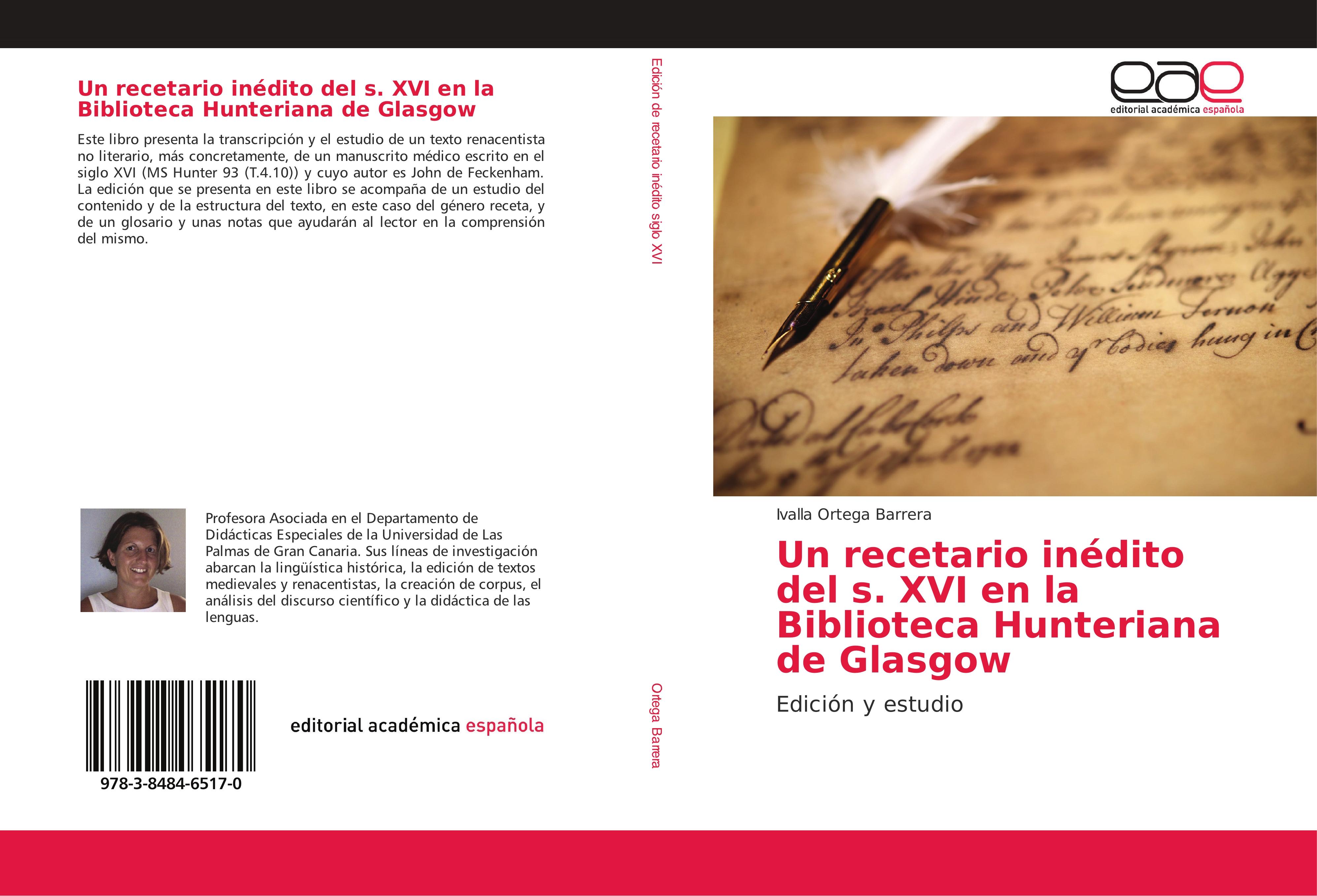 Un recetario inédito del s. XVI en la Biblioteca Hunteriana de Glasgow