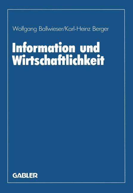 Information und Wirtschaftlichkeit