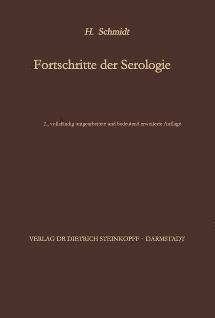 Fortschritte der Serologie