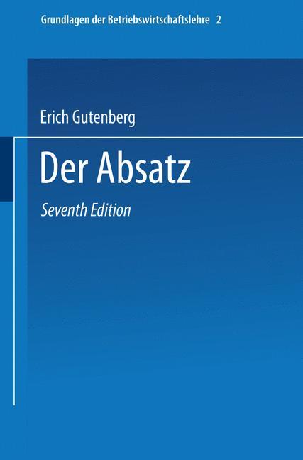 Grundlagen der Betriebswirtschaftslehre