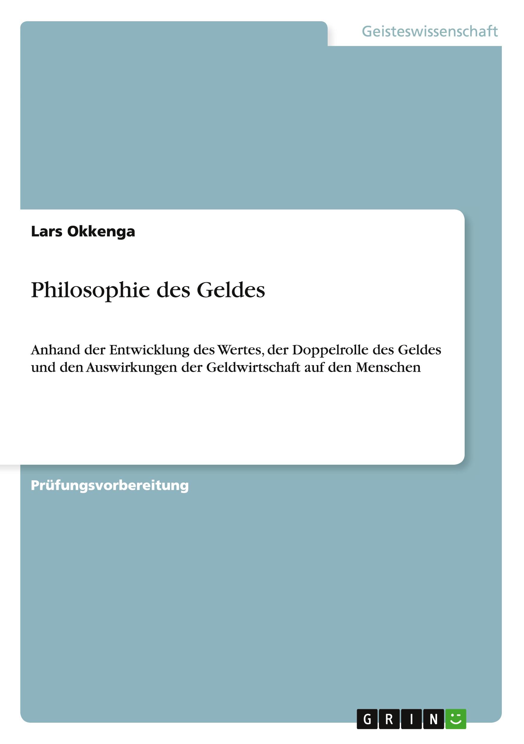 Philosophie des Geldes