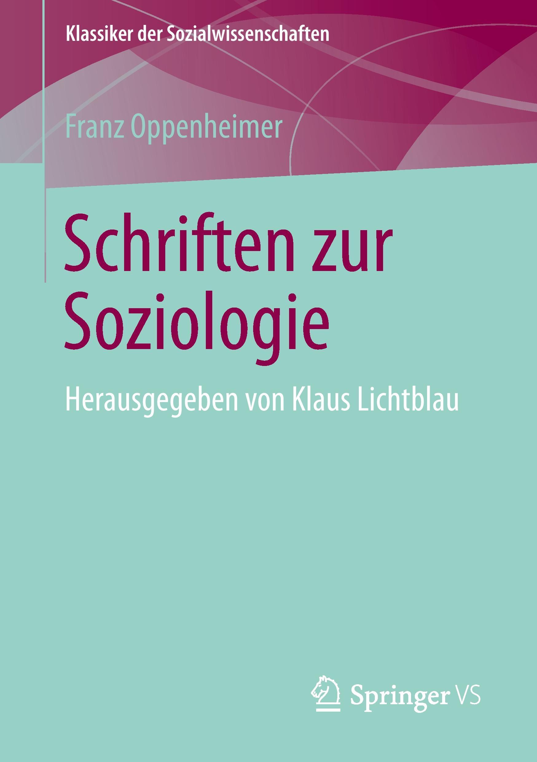 Schriften zur Soziologie