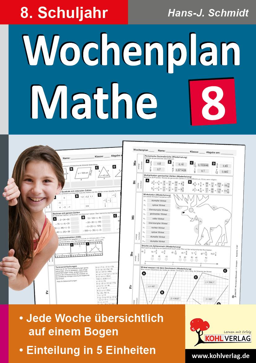 Wochenplan Mathe / Klasse 8