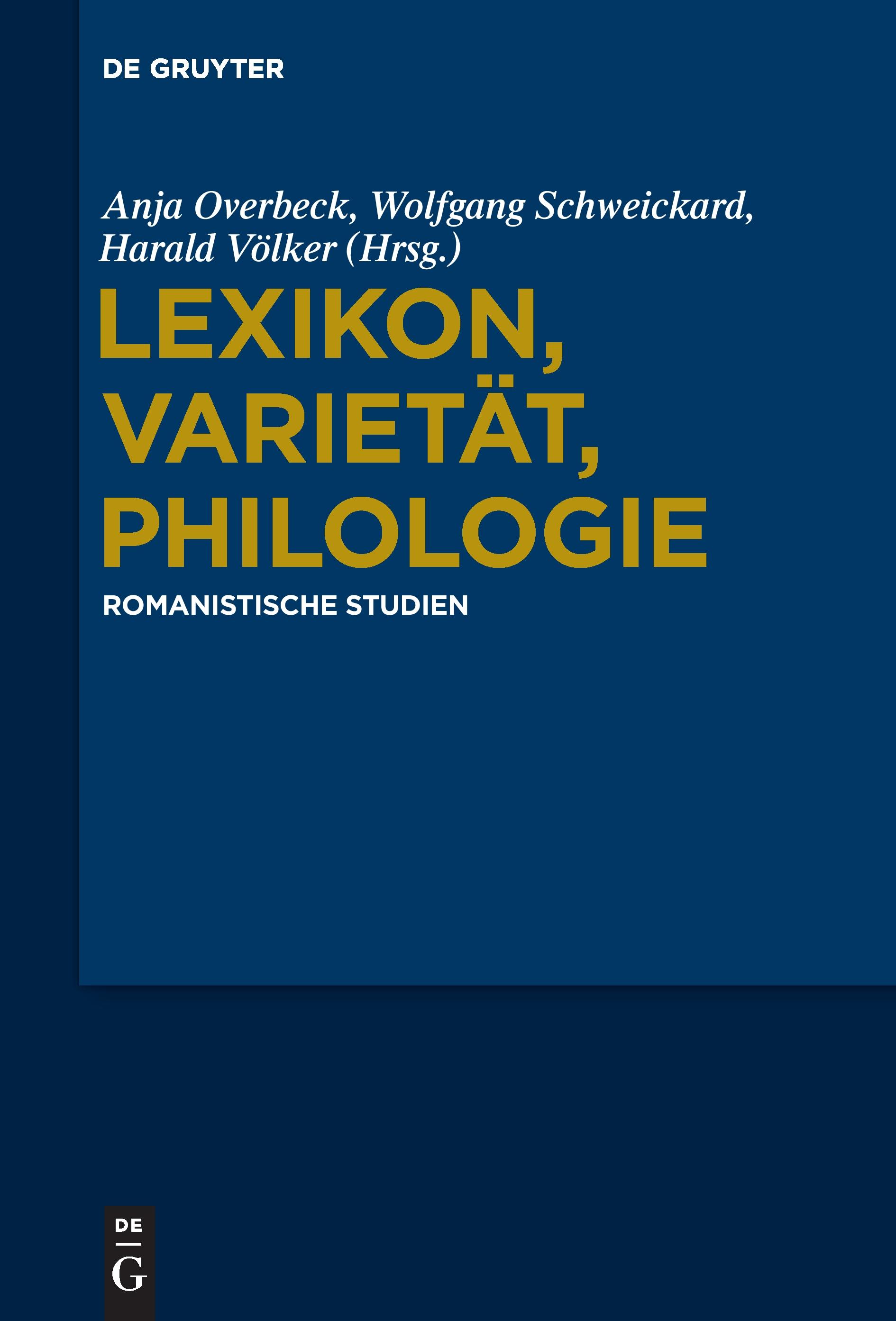 Lexikon, Varietät, Philologie