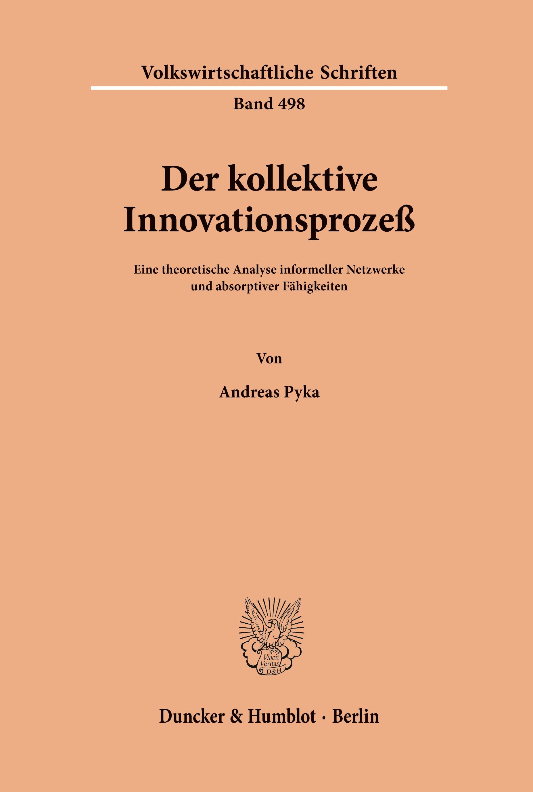 Der kollektive Innovationsprozeß.