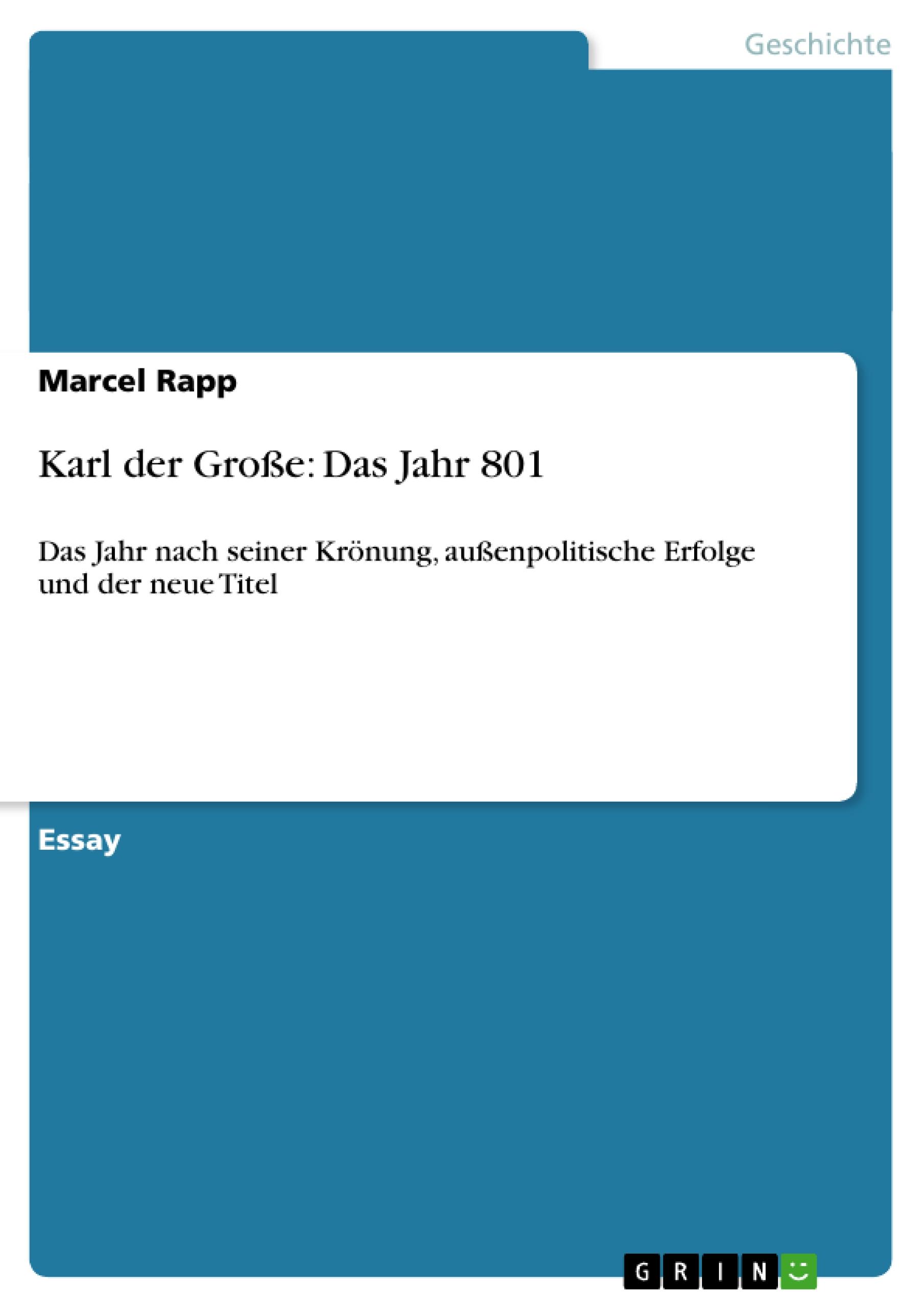 Karl der Große: Das Jahr 801