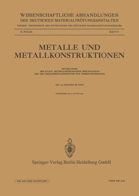 Metalle und Metallkonstruktionen