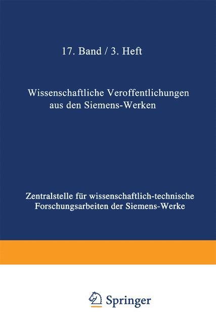 Wissenschaftliche Veröffentlichungen aus den Siemens-Werken