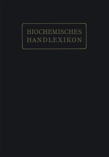 Biochemisches Handlexikon