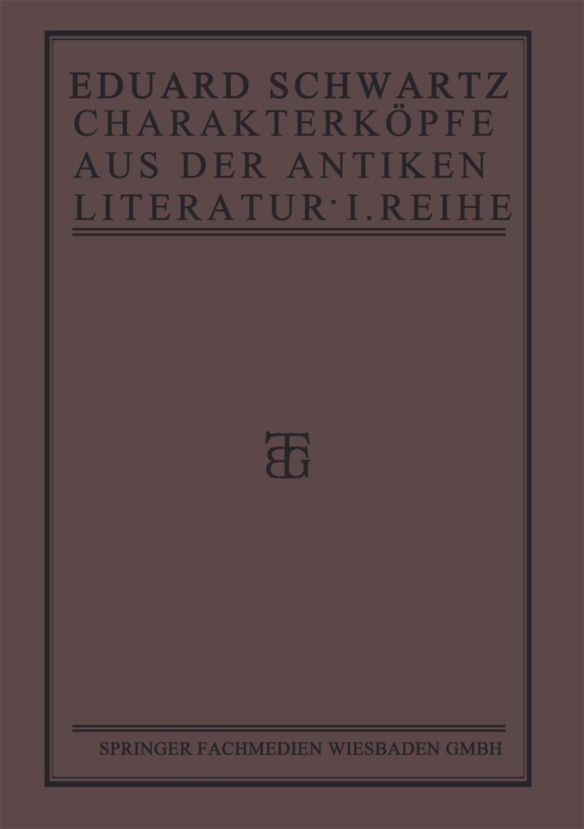 Charakterköpfe aus der Antiken Literatur