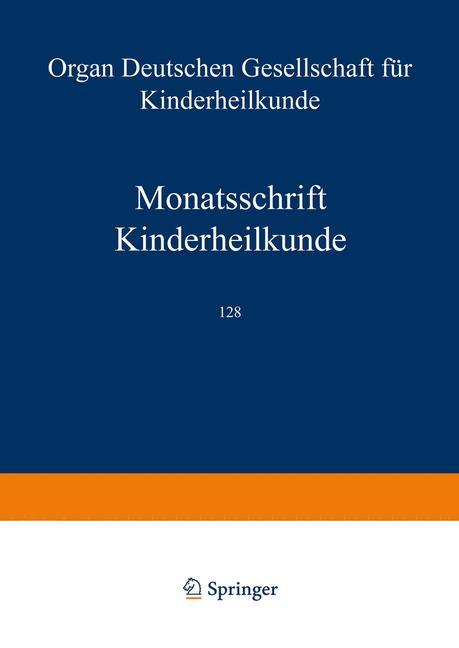 Monatsschrift Kinderheilkunde