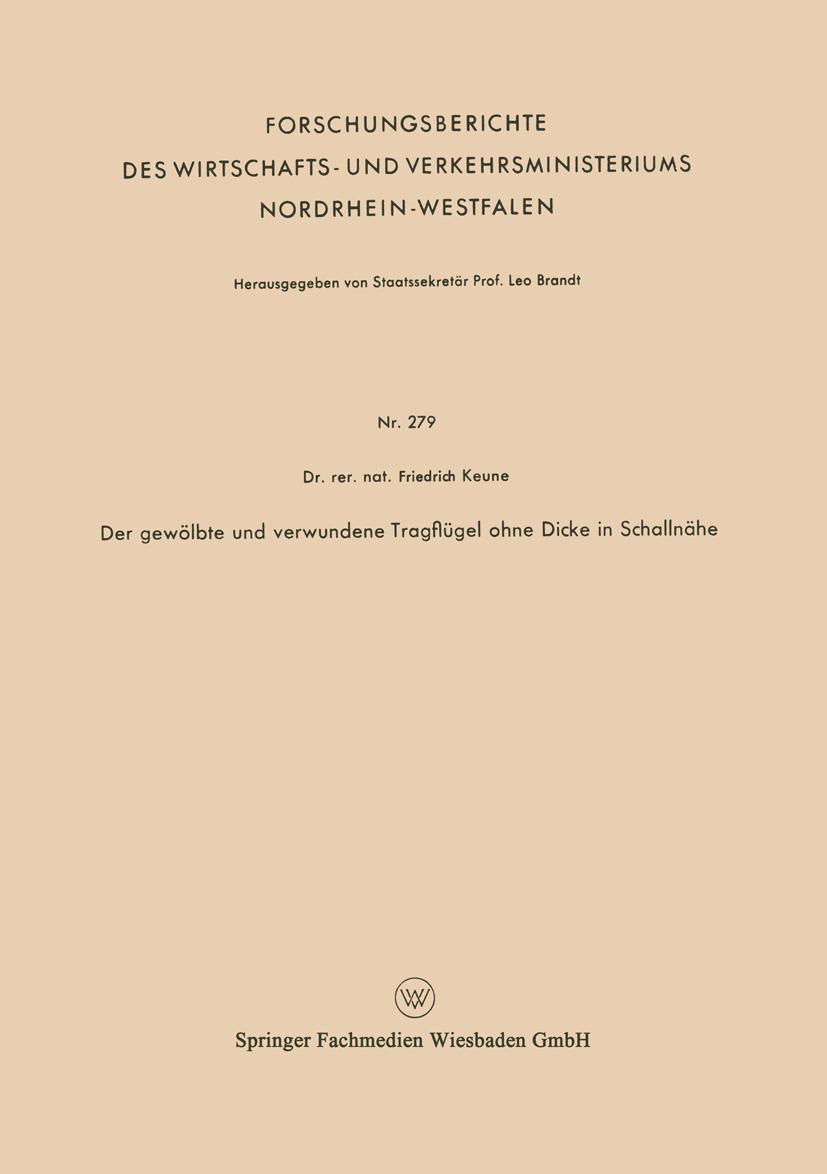 Der gewölbte und verwundene Tragflügel ohne Dicke in Schallnähe