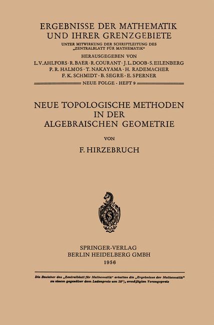 Neue Topologische Methoden in der Algebraischen Geometrie