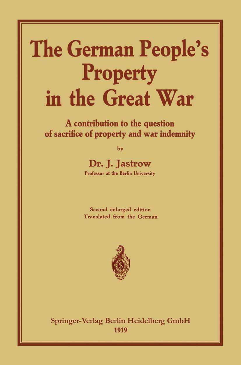 The German people¿s Property in the great war