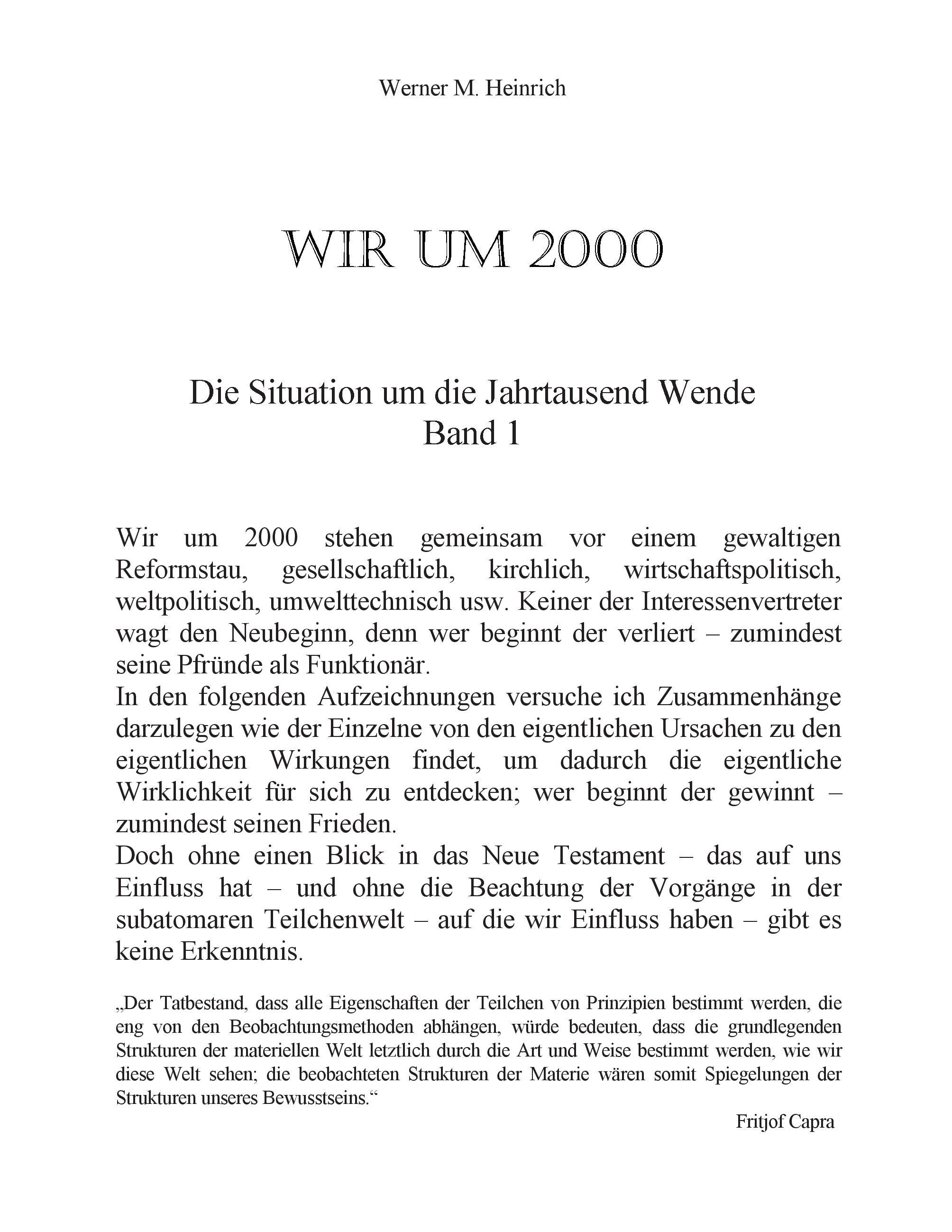 Wir Um 2000 -  Band 1