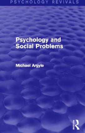 Psychology and Social Problems (Psychology Revivals)