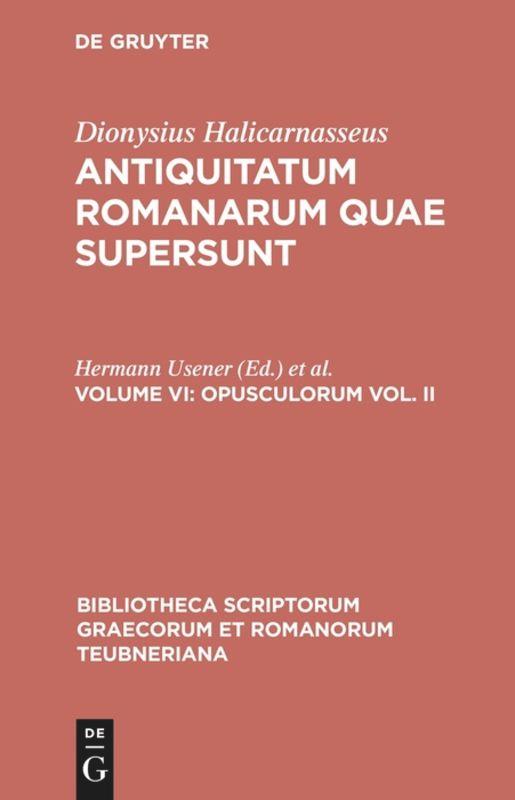 Opusculorum vol. II