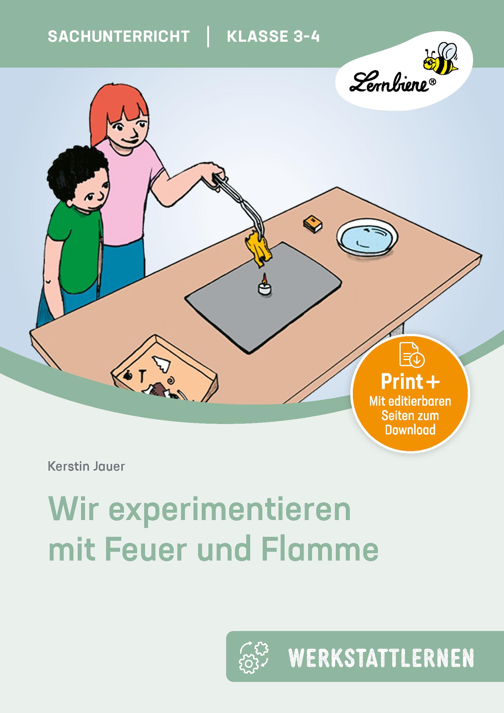 Wir experimentieren mit Feuer und Flamme