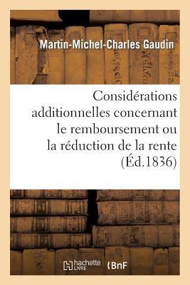 Considérations Additionnelles Concernant Le Remboursement Ou La Réduction de la Rente