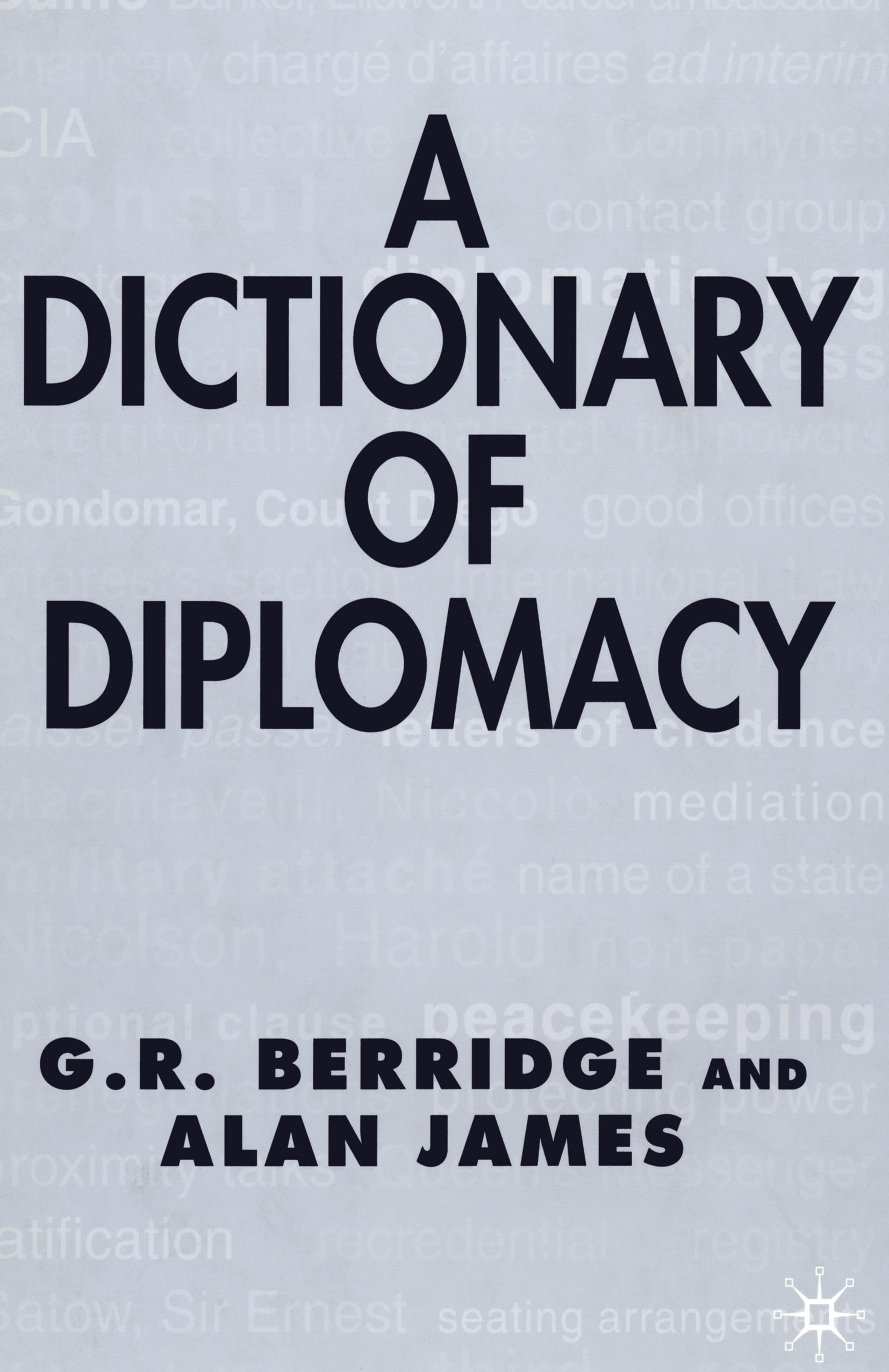 A Dictionary of Diplomacy