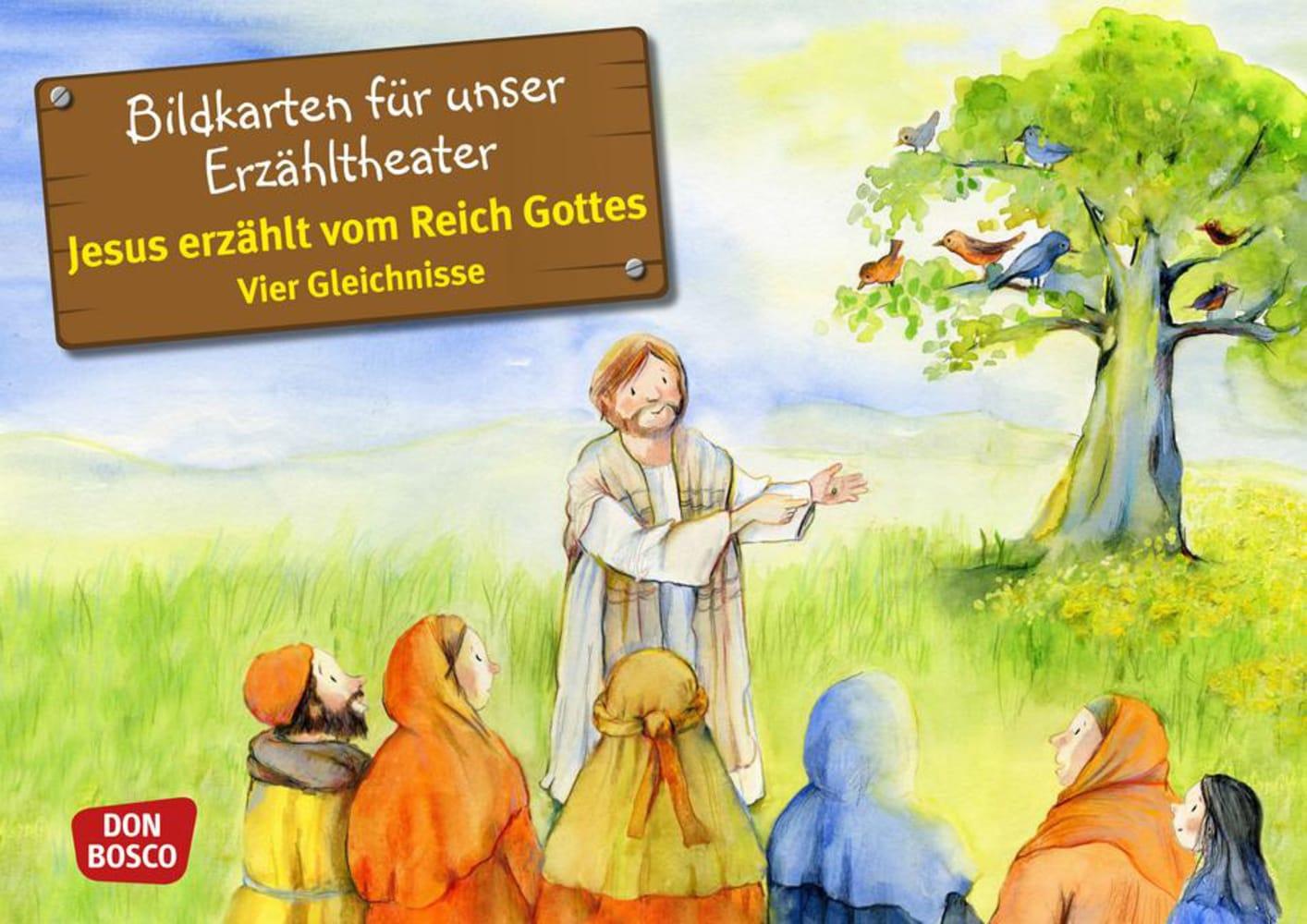 Jesus erzählt vom Reich Gottes. Vier Gleichnisse. Kamishibai Bildkartenset.