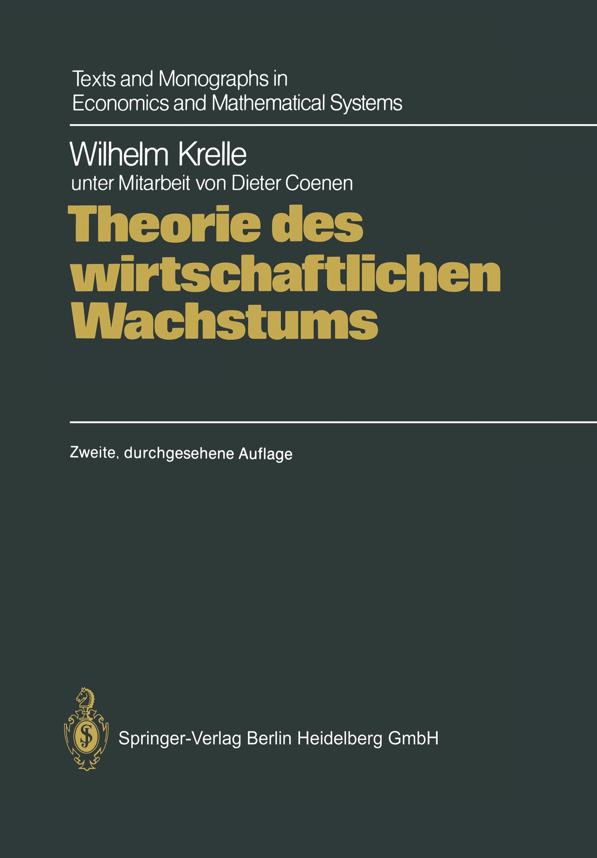 Theorie des wirtschaftlichen Wachstums