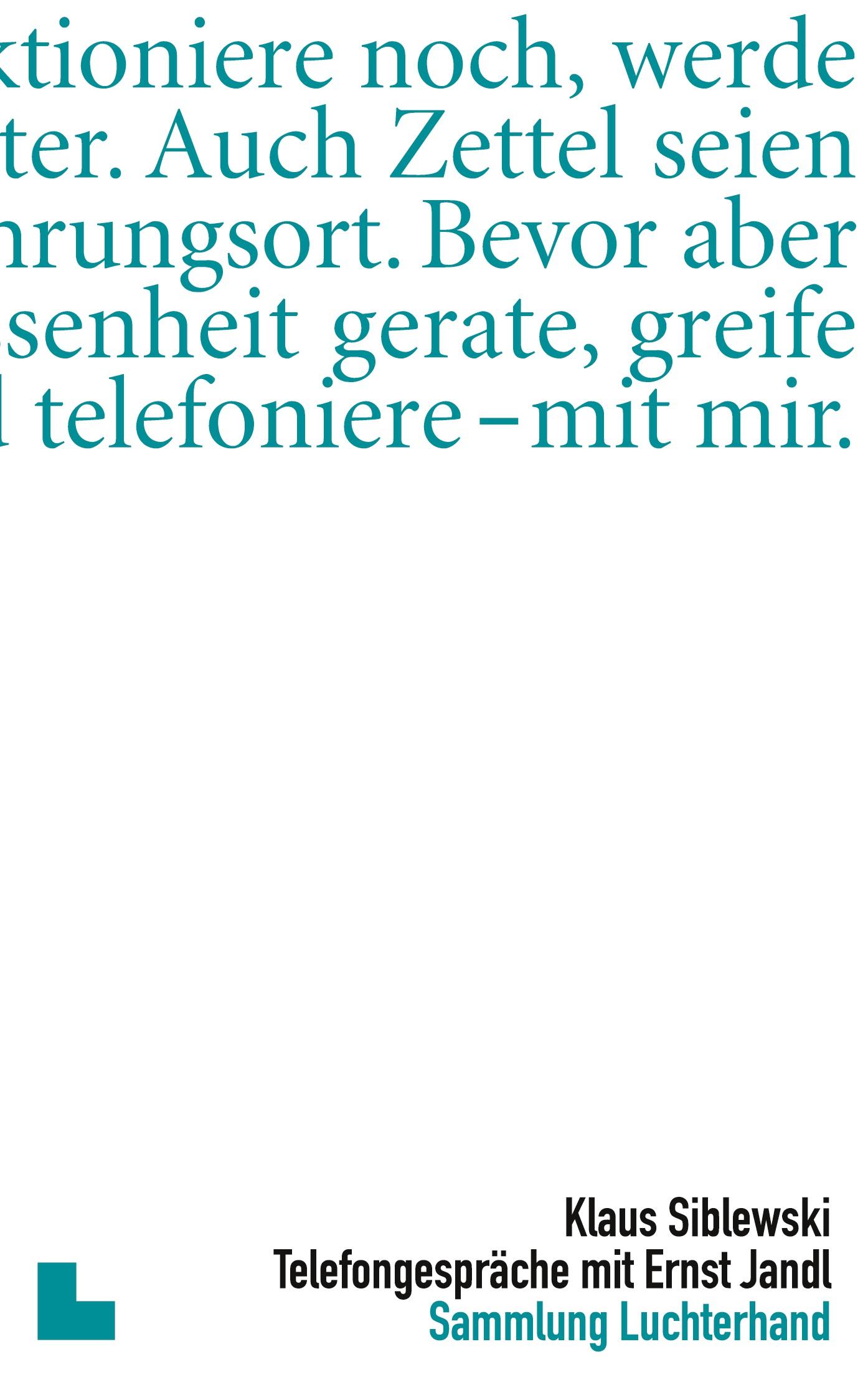 Telefongespräche mit Ernst Jandl