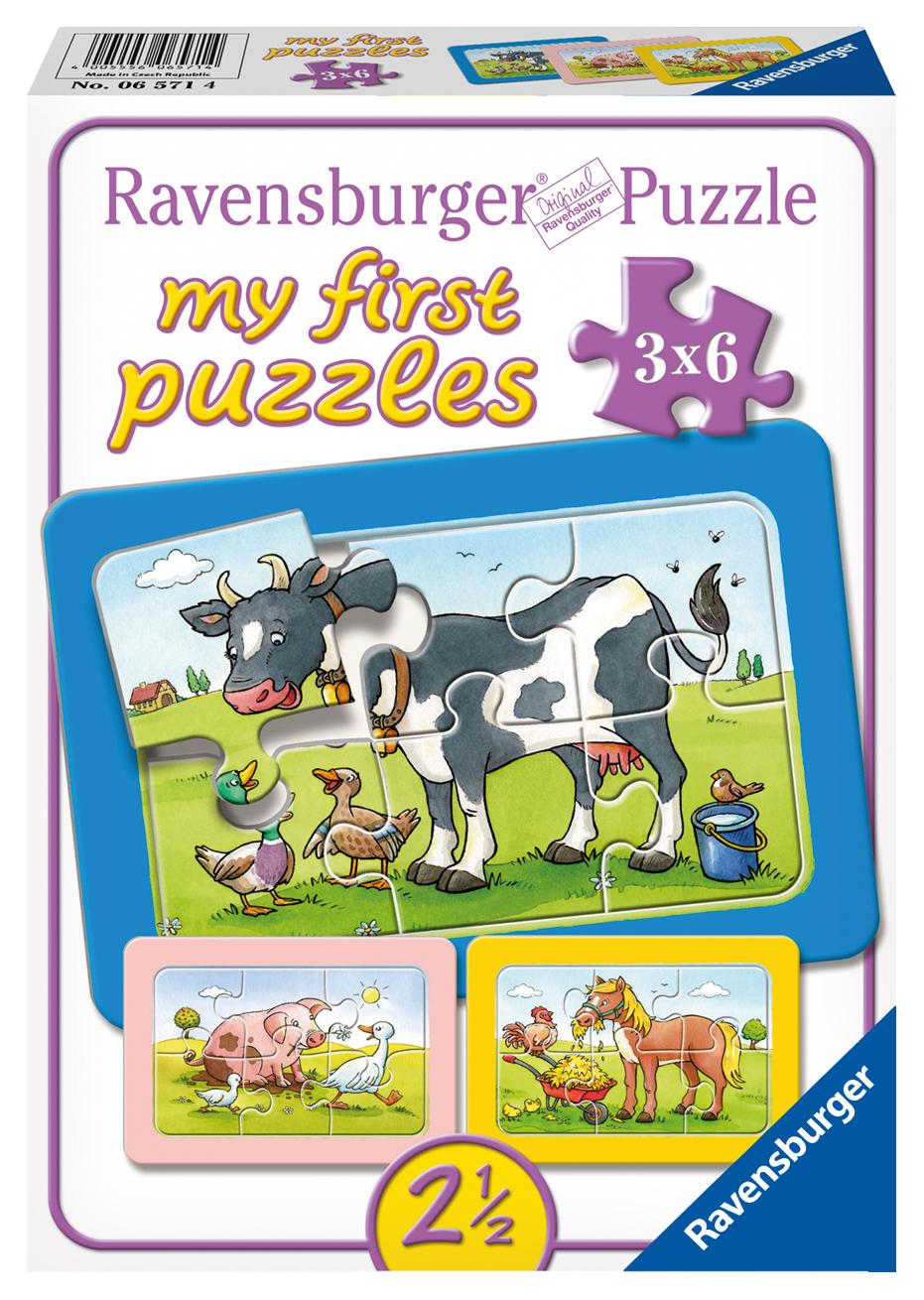 Gute Tierfreunde. My first puzzle - Rahmenpuzzle 3 x 6 Teile