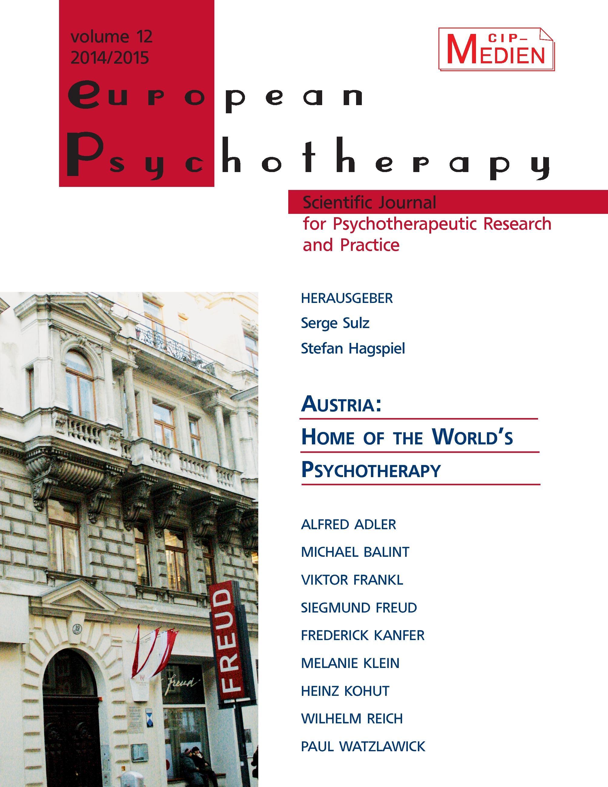 European Psychotherapy 2014/2015