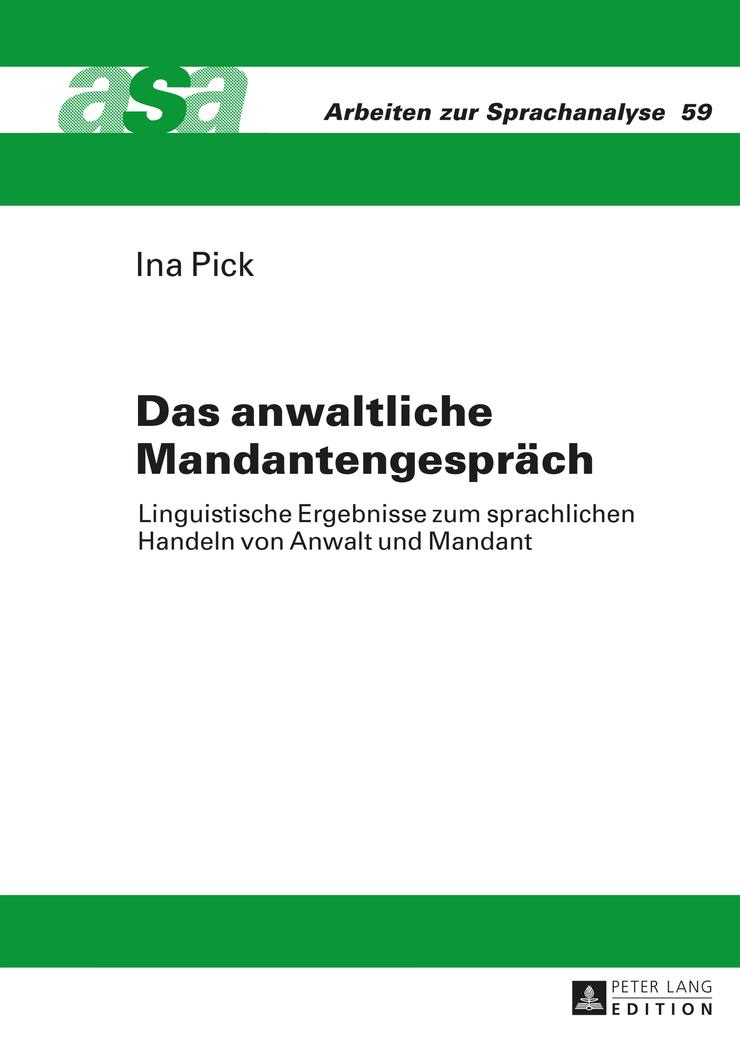 Das anwaltliche Mandantengespräch