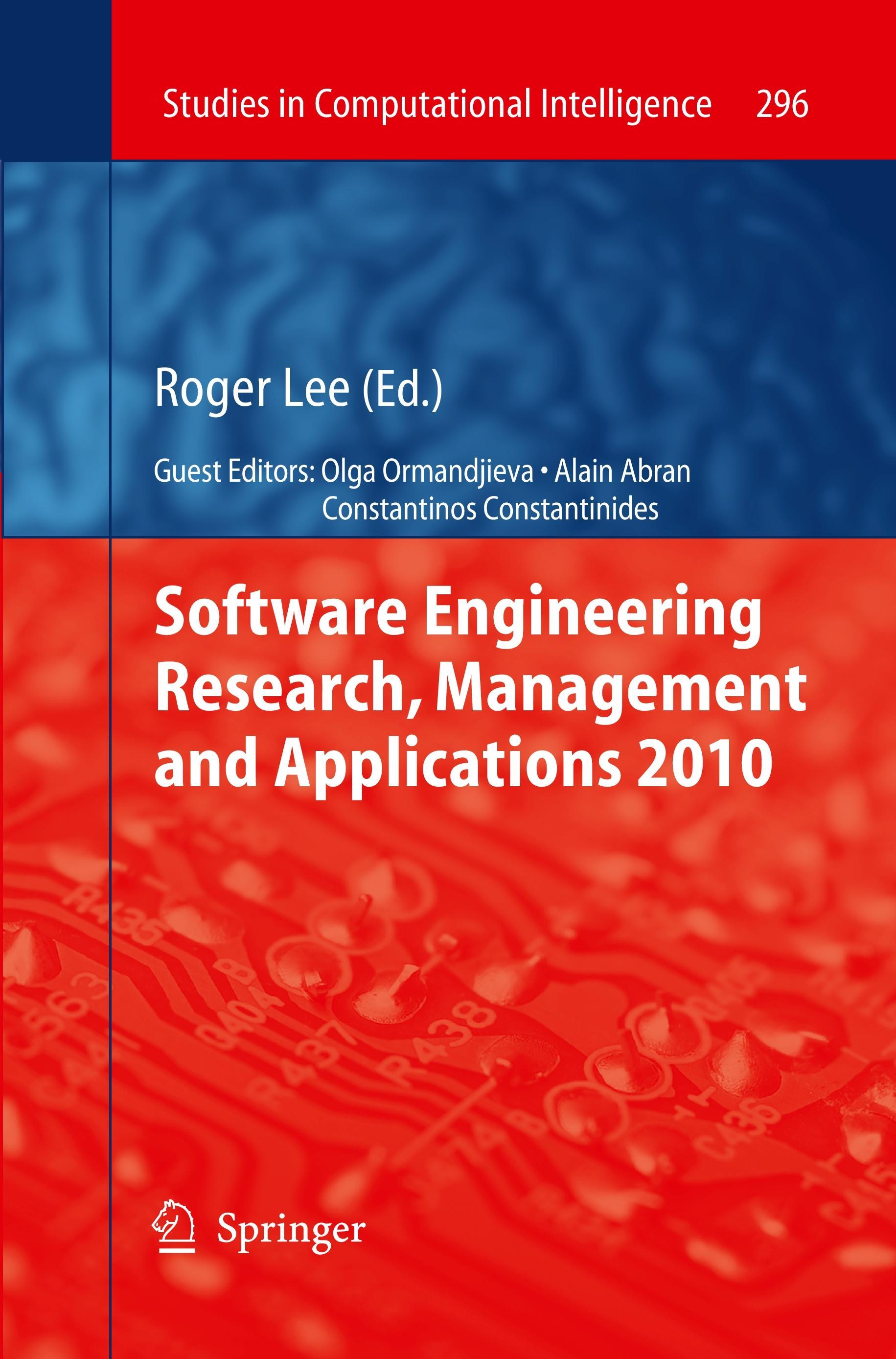 Software Engineering Research, Management and Applications 2010