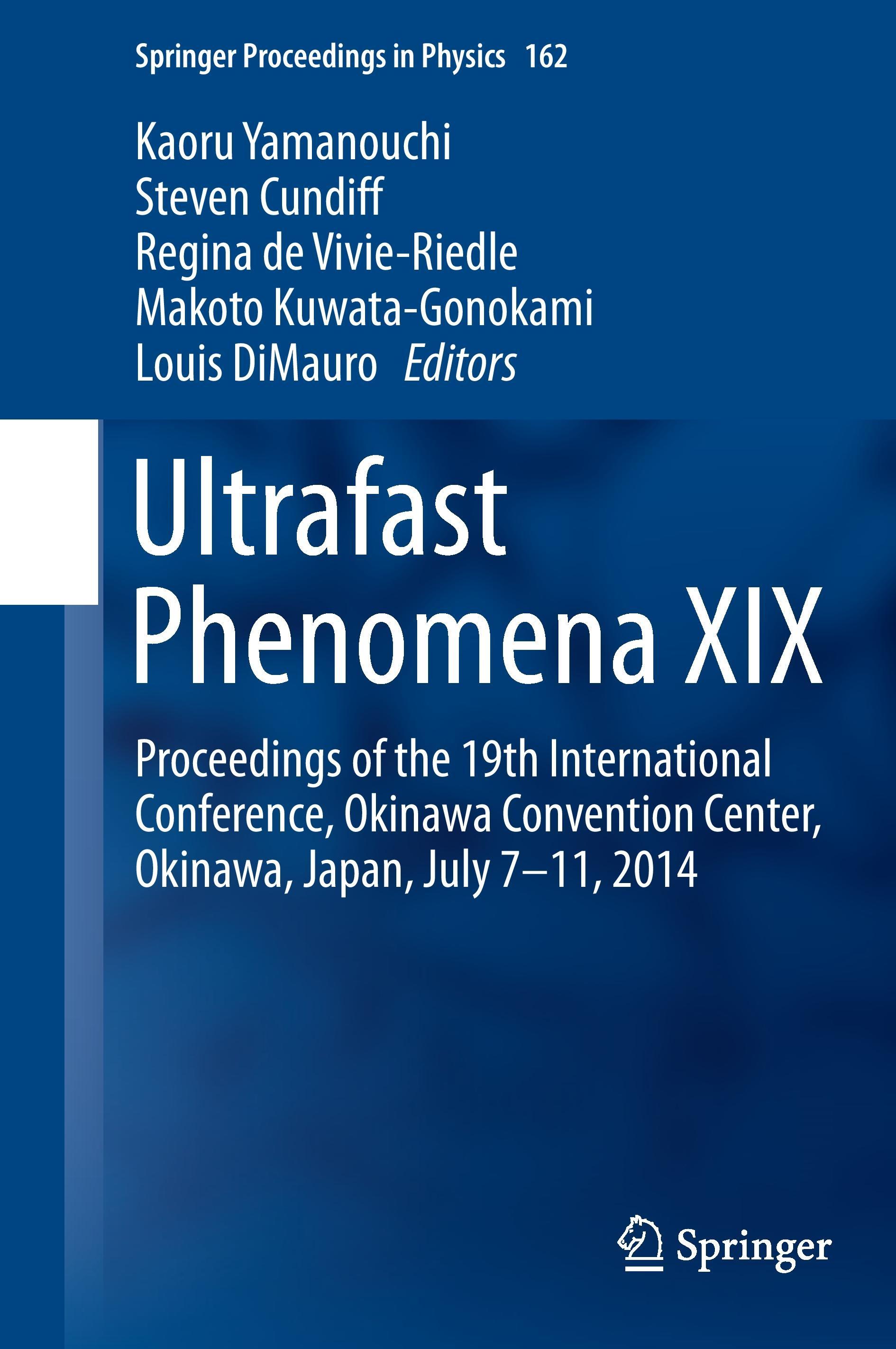 Ultrafast Phenomena XIX