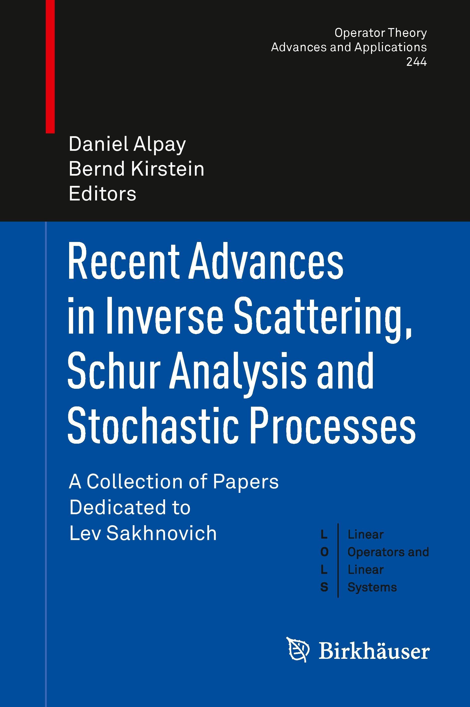 Recent Advances in Inverse Scattering, Schur Analysis and Stochastic Processes