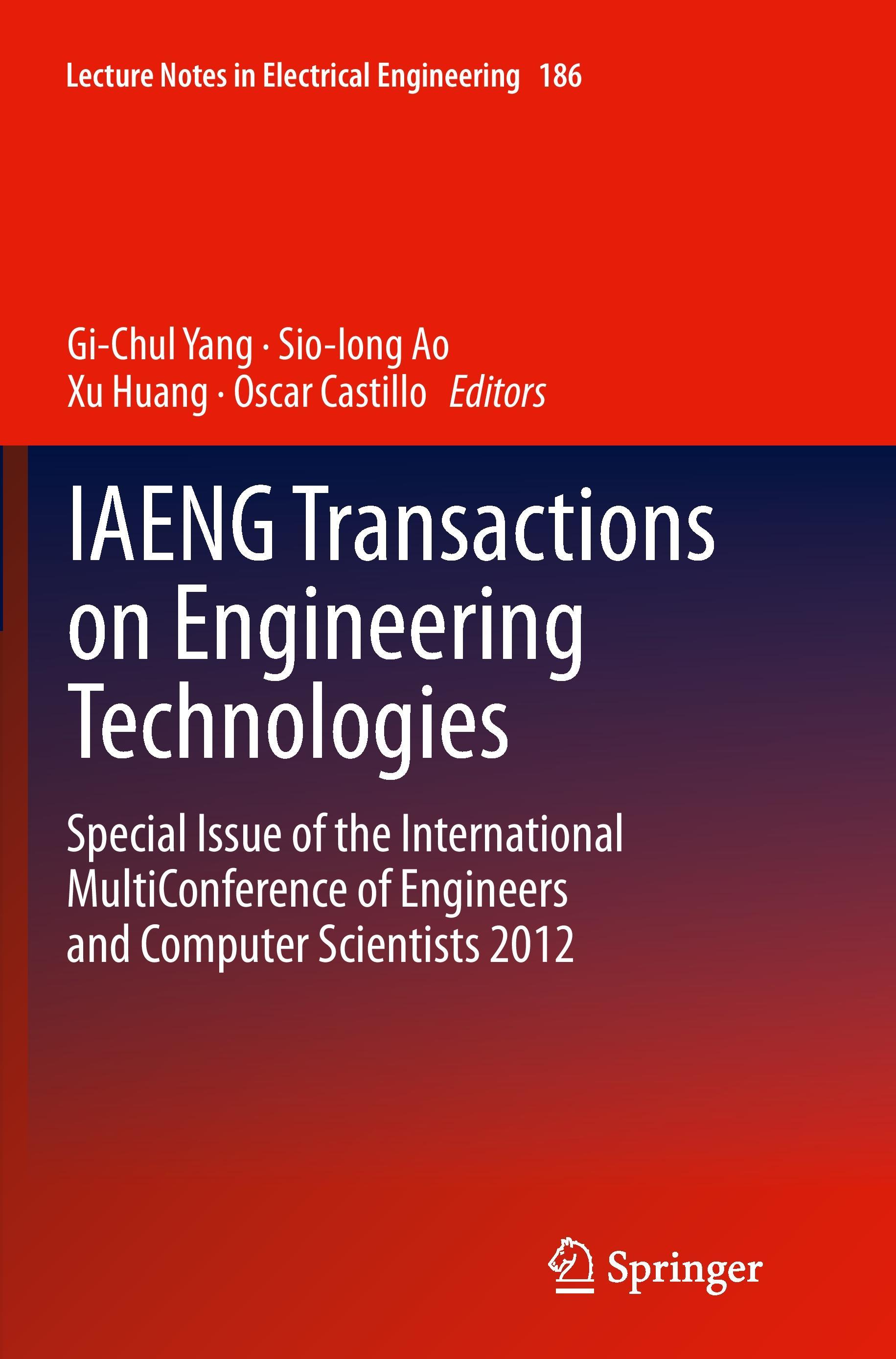 IAENG Transactions on Engineering Technologies