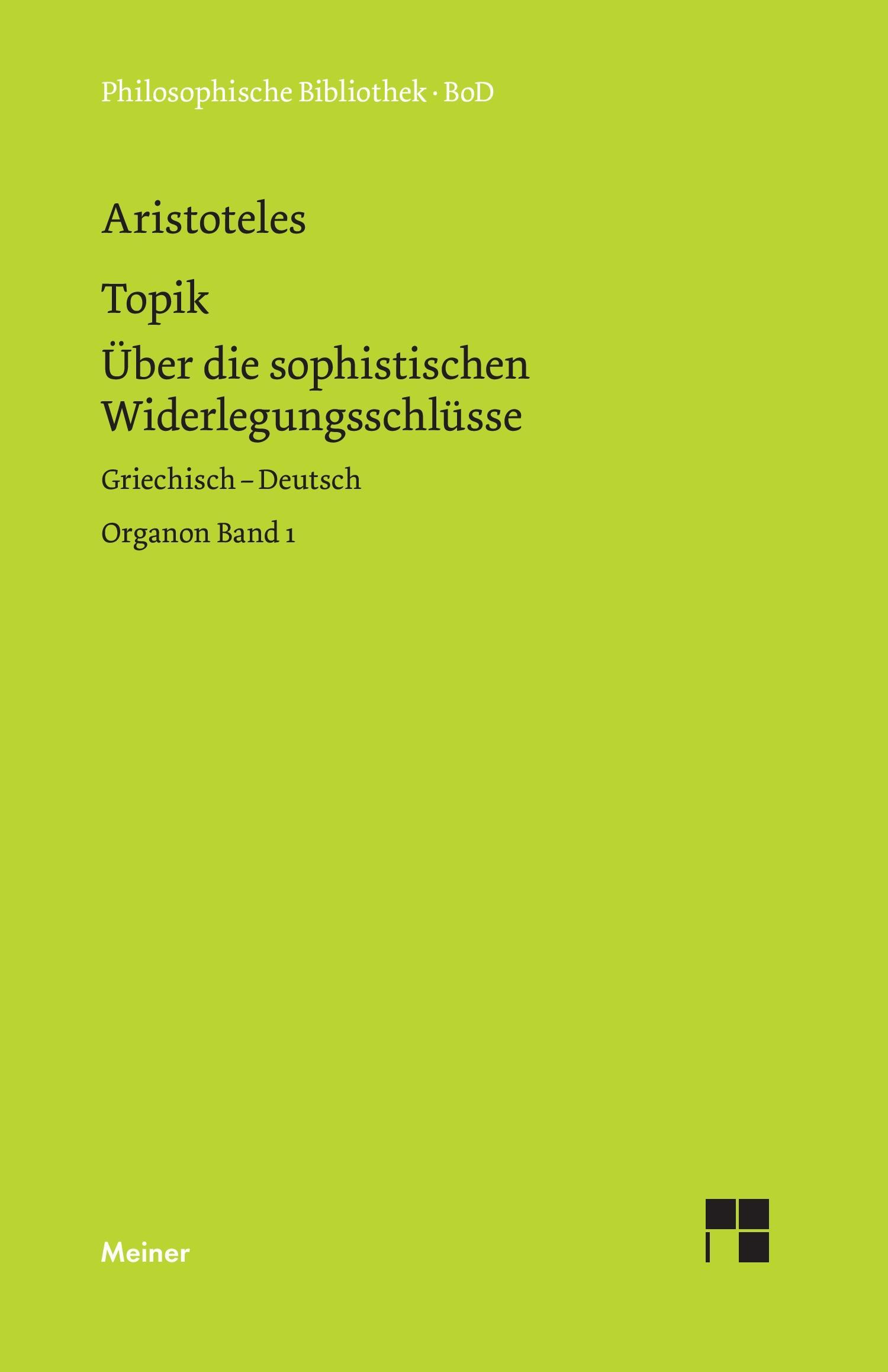 Organon / Organon. Band 1: Topik