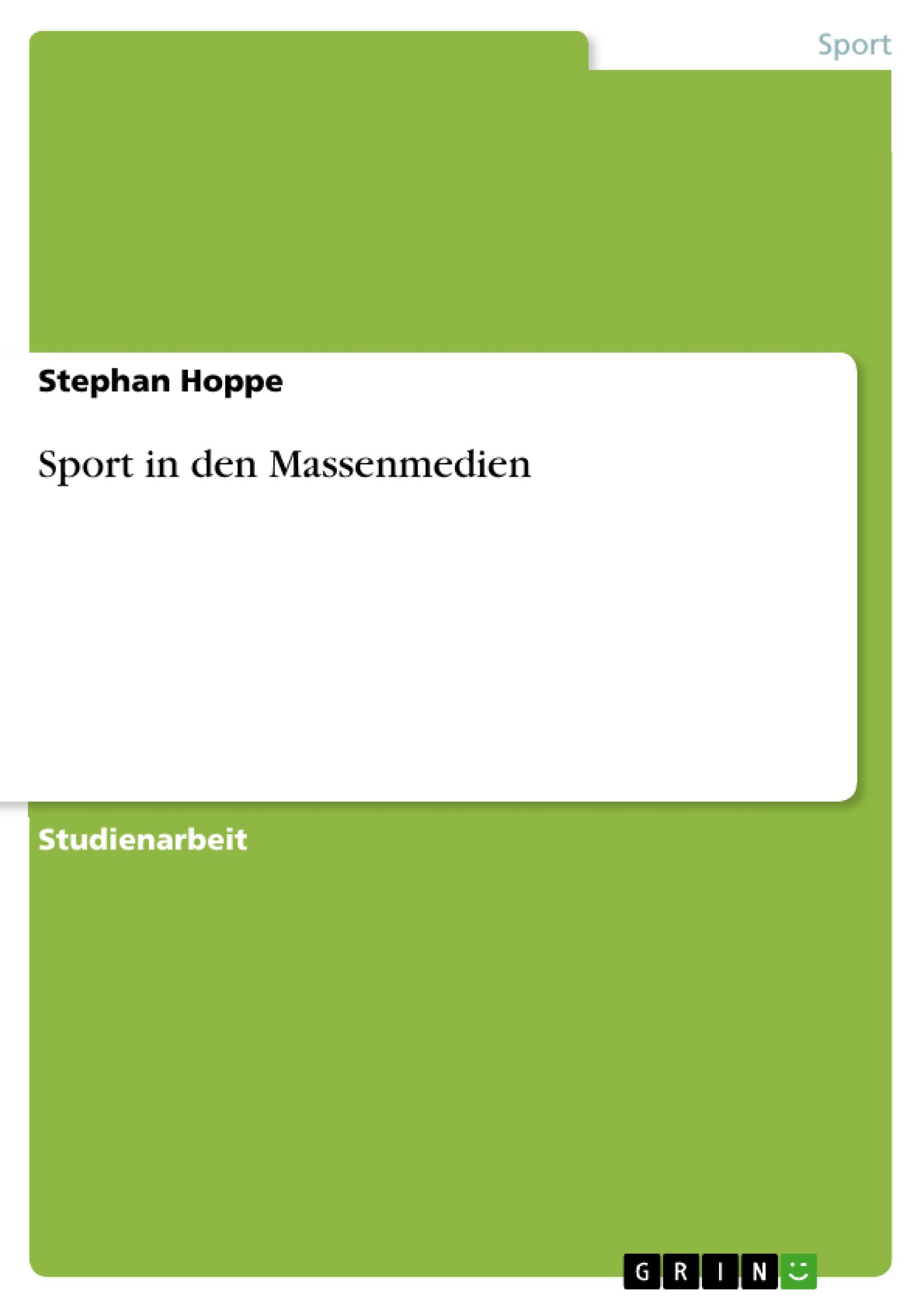 Sport in den Massenmedien