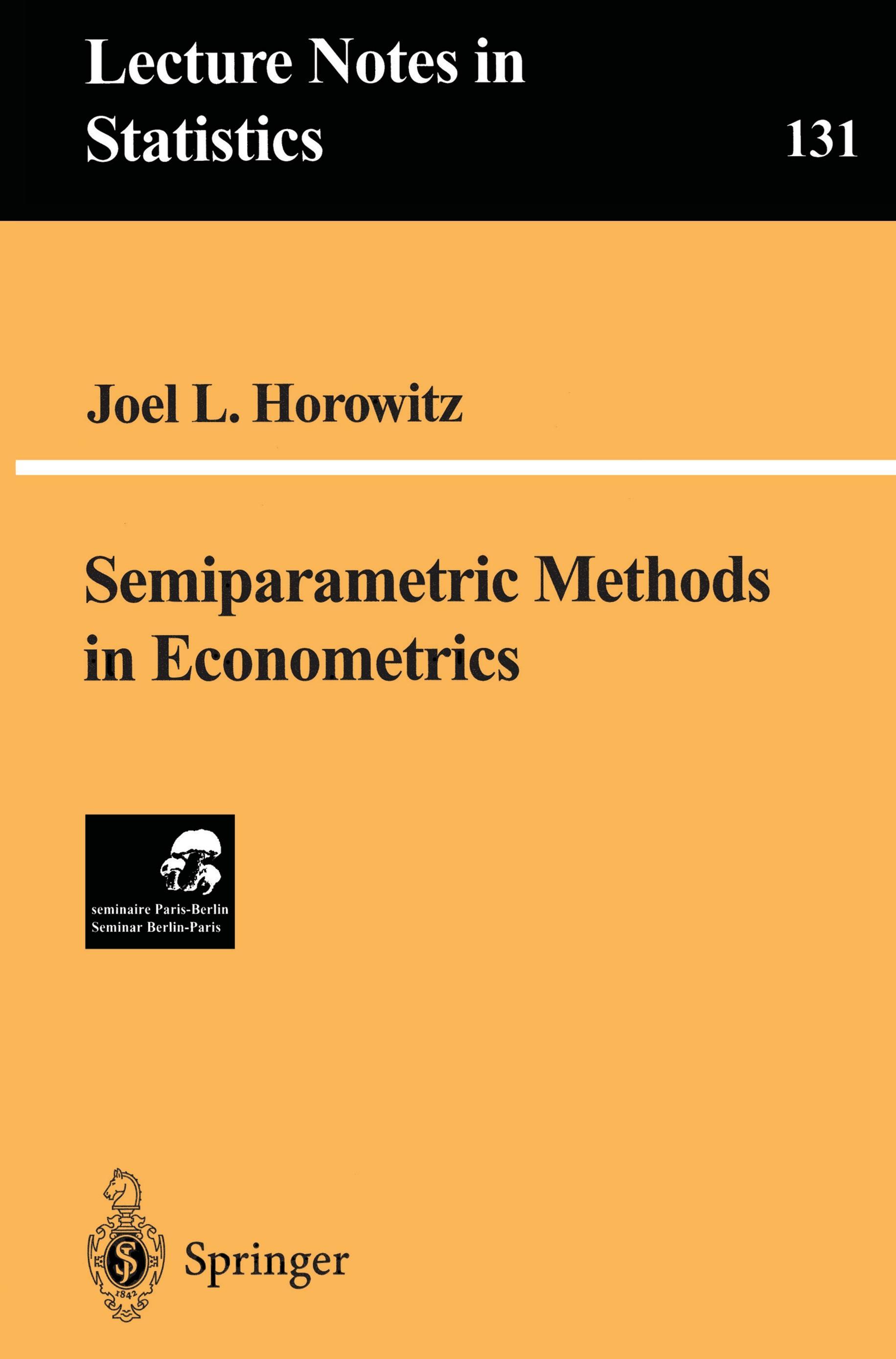 Semiparametric Methods in Econometrics