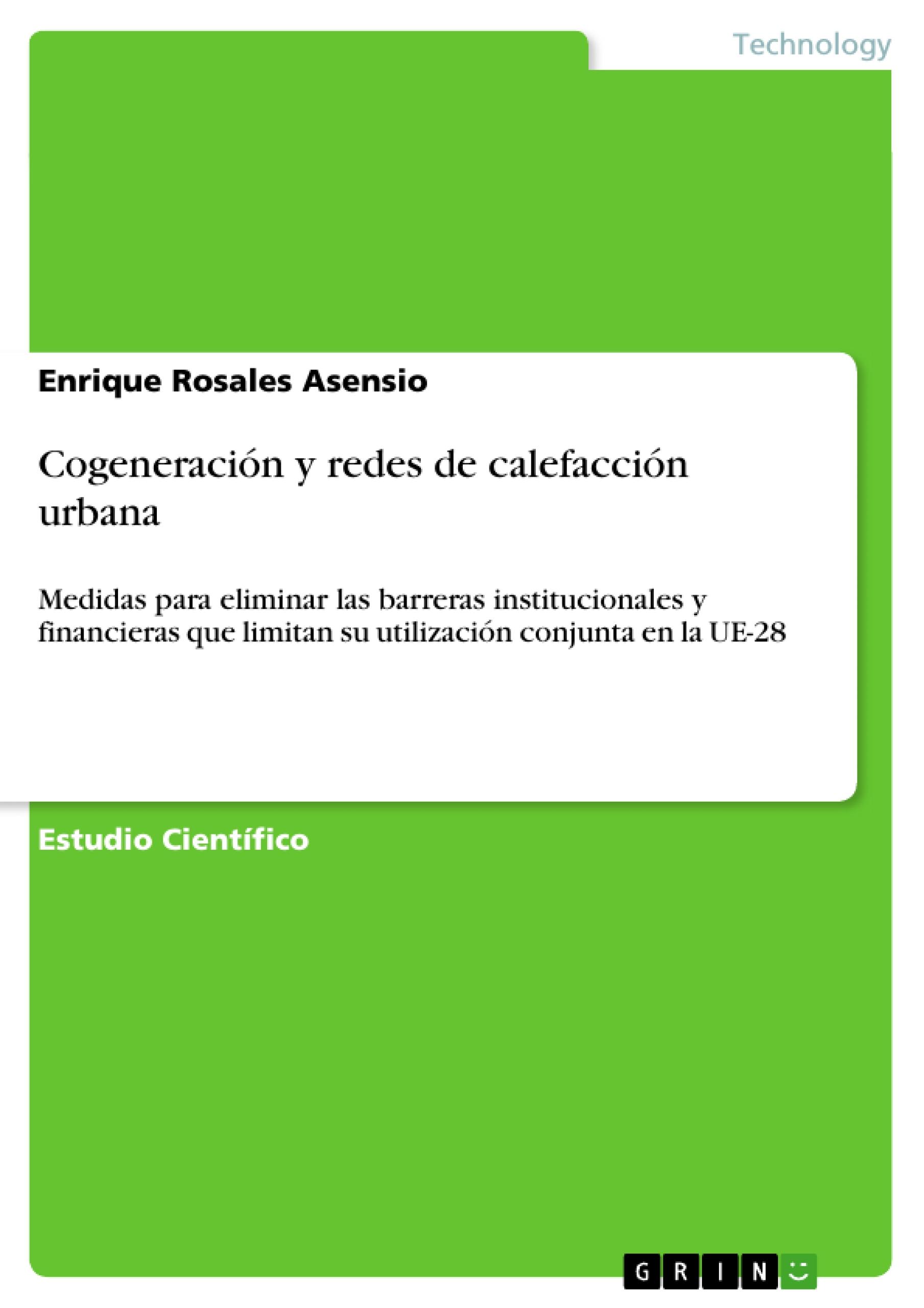 Cogeneración y redes de calefacción urbana