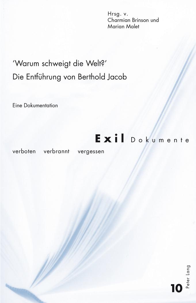 «Warum schweigt die Welt?» Die Entführung von Berthold Jacob