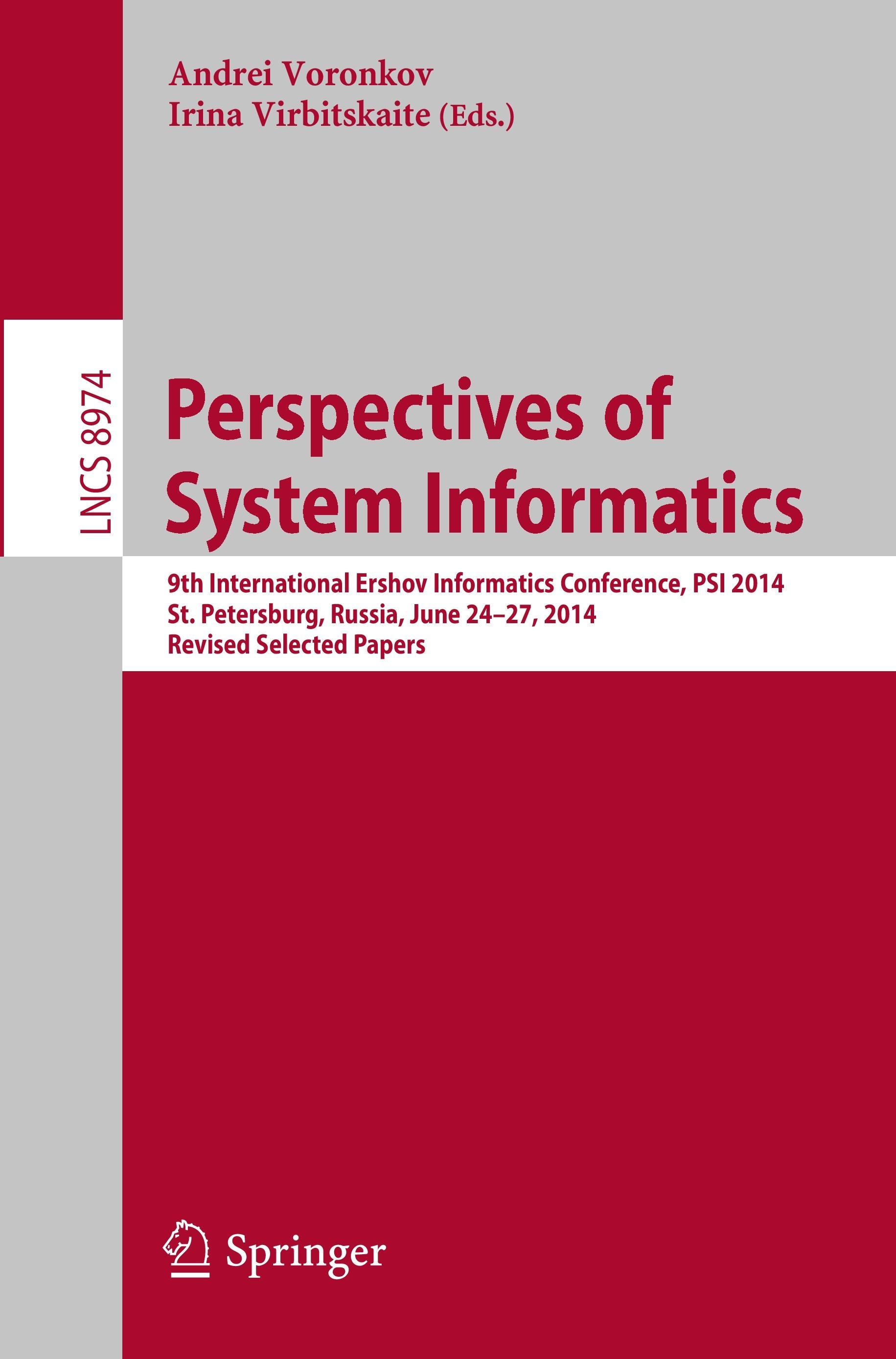 Perspectives of System Informatics