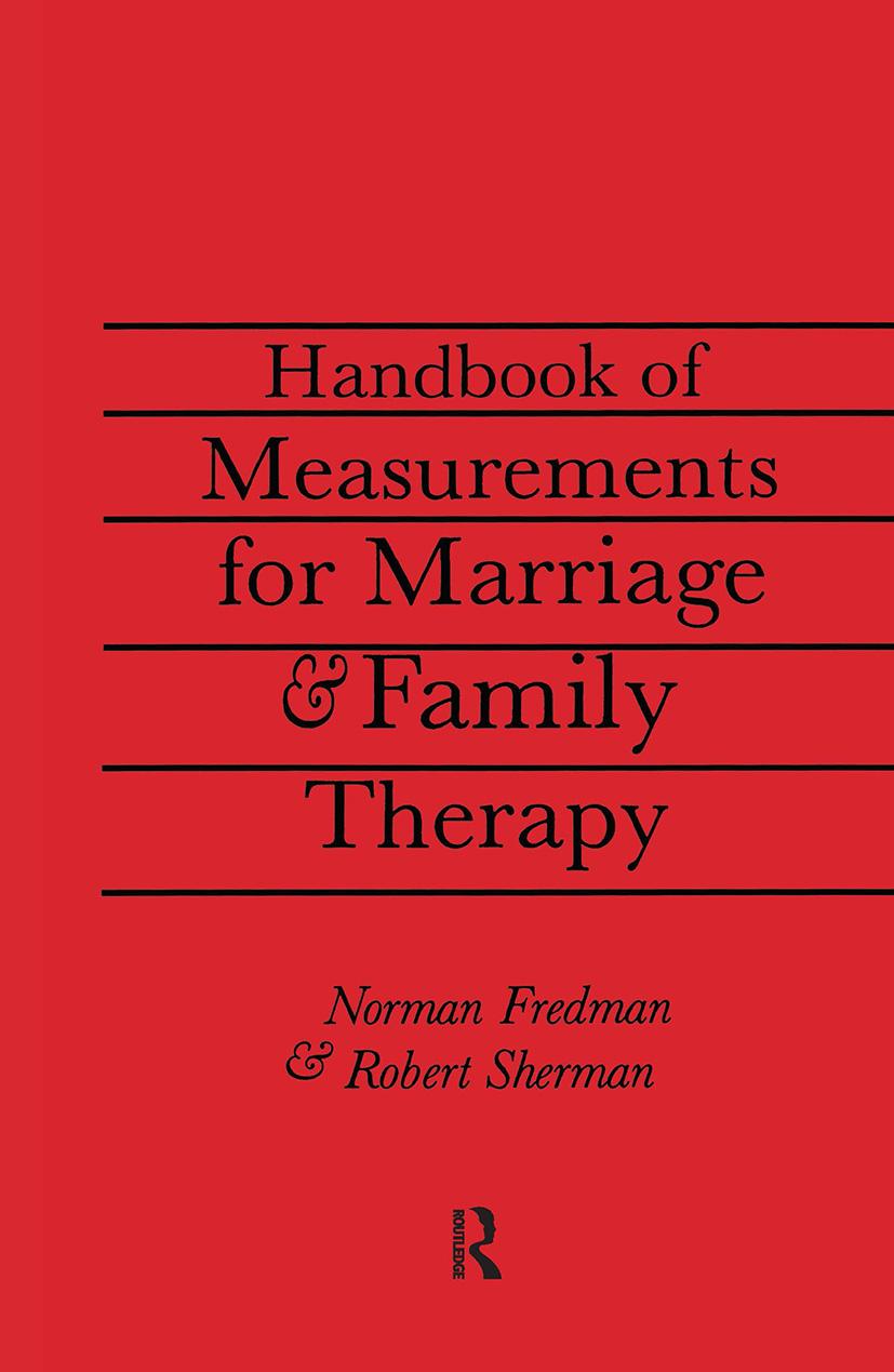 Handbook of Measurements for Marriage and Family Therapy